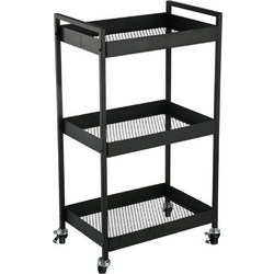 Μανάβης Τρόλεϊ 3 Θέσεων Modus 01-39745 43,5x30,5x79,5cm Black Estia Μέταλλο