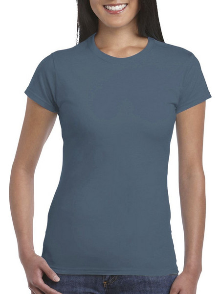 Γυναικείο T-Shirt 64000L Gildan Fitted Ring Spun Indigo Blue