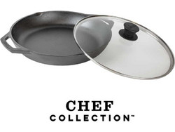Lodge Chef Collection Τηγάνι Μαντεμένιο Αντικολλητικό με Καπάκι 30.5cm/3lt