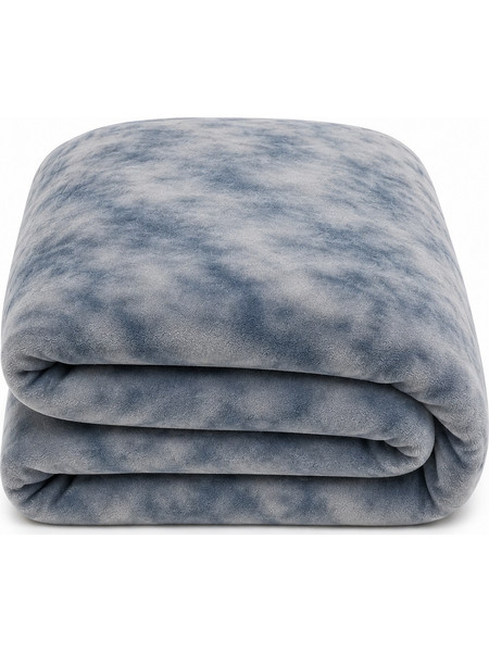 Κουβέρτα Υπέρδιπλη Βελουτέ 220x240 Cosmin Velvet Blue