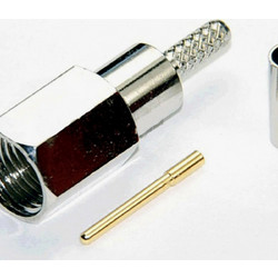 Αρσενικό Crimp Σύνδεσμος GBC 30.4315.00 FME - RG58, 50 Ohm & Διηλεκτρικό PTFE