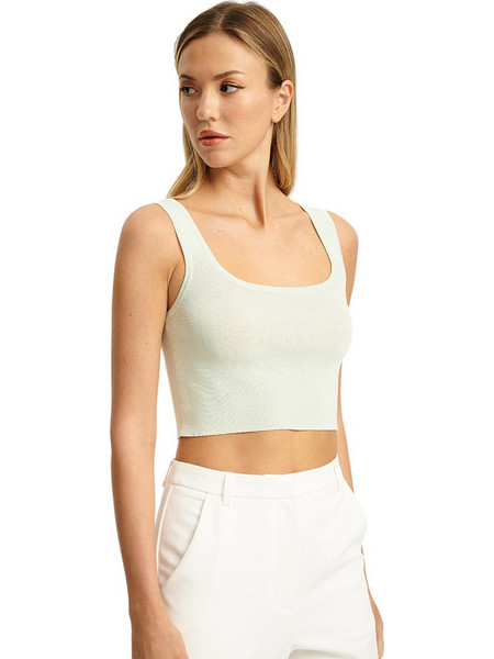 MIND MATTER W BONA KNIT TOP - MML26-01-09-000-WHITE