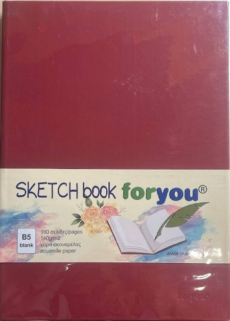 For You - Sketch Book A4 21 x 29.5 cm 80 Φύλλα, Red 43384