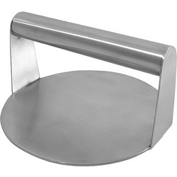 Πρέσα για Μπιφτέκια Inox, 415gr, φ15cm, με Εργονομική Λαβή (1 ΤΕΜ)
