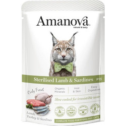 Amanova Adult Sterilised Grain Free with Lamb & Sardines 85gr