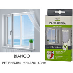Zanzariera Σίτα Παραθύρου Μαγνητική Λευκή 130x150cm