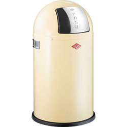 Trash Basket Beige 50l Pushboy Wesco 112792