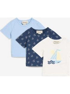 T-shirt από καθαρό βιολογικό βαμβάκι (συσκευασία των 3)