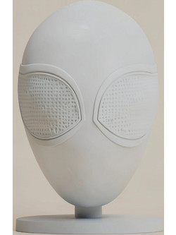 Άβαφη 3D Φιγούρα Cosplay Miles Morales Mask and Face Shell Wearable για Βάψιμο DIY (Δώρο τα Χρώματα)