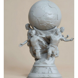 Άβαφη 3D Φιγούρα Argentina World Cup Champion 3D Model για Βάψιμο DIY (Δώρο τα Χρώματα)