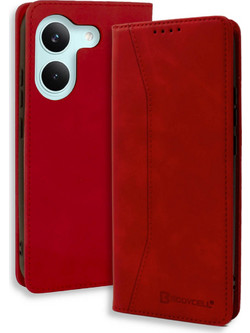 Bodycell Book Case PU Leather Θήκη Πορτοφόλι Red (Xiaomi Poco X8 Pro 5G)
