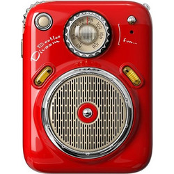 Divoom Beetles Ηχείο Bluetooth 10W με Ραδιόφωνο Κόκκινο