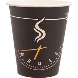 Χάρτινα ποτήρια μαύρα 8 Oz - 260ml Enjoy - 50 τεμάχια