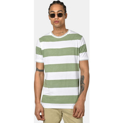 Ανδρικό Ριγέ T-shirt Normal Fit - Άνεση & Εύκολο Styling - ΧΑΚΙ