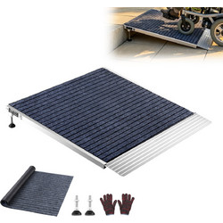 VEVOR Ράμπα Κατωφλίου Πόρτας Αλουμινίου 915 x 915 mm, Ρυθμιζόμενου Ύψους, Αντιολισθητική, 317,5 kg PBSMJPD3636IPCUJW001V0
