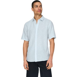 Only & Sons Ανδρικό Πουκάμισο Κοντομάνικο 22009885 Cashmere Blue