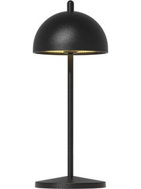 F1008S-200D-CC/BKM Επιτραπέζιο Φωτιστικό LED, Micro 19.8cm, Αλουμινίου, Επαναφορτιζόμενο, 2.2W, Μαύρο Ματ, Bells, Prego