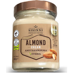 Sisinni Vegan Αμυγδαλοβούτυρο Sisinni Premium Creams με Στέβια 380gr