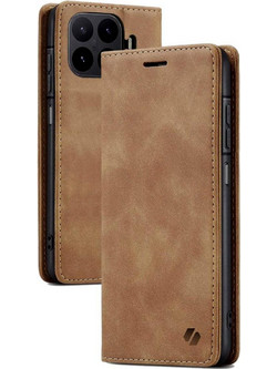 Θήκη Xiaomi 17T Pro Spacecase Wallet Πορτοφόλι - Light Brown (5905719142353)