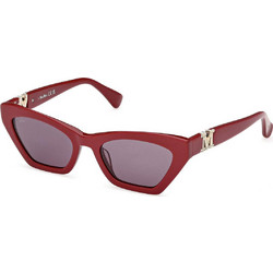 Max MM0057 69A Γυναικεία Γυαλιά Ηλίου Cat Eye Κοκάλινα Κόκκινο με Μωβ Φακό