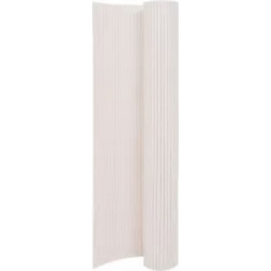 vidaXL Περίφραξη Κήπου Διπλής Όψης από PVC - Λευκό, 90 x 400 cm