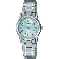 Casio Γυναικείο Ρολόι με Ασημί Μεταλλικό Μπρασελέ LTP-V002D-2B
