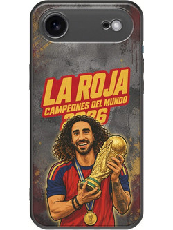 Θήκη La Roja Campeones del Mundo - Marc Cucurella iPhone Air Black TPU (Μαύρη Σιλικόνη)