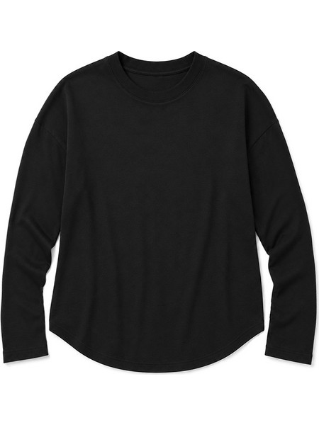 HAPPY O NECK LONGSLEEVE T-SHIRT WOMEN ONLY