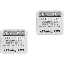 Shelly EM Mini Gen4 Μετρητής Ενέργειας, Σετ 2 Τεμαχίων