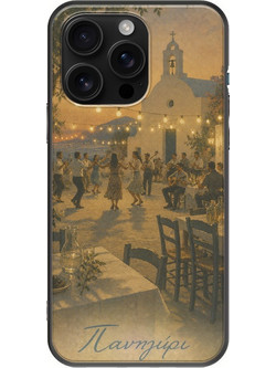 Θήκη Kalokairi Collection - Πανηγύρι iPhone 16 Pro Max Black TPU (Μαύρη Σιλικόνη)