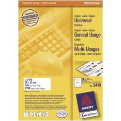 Ετικέτες Avery 70 x 32mm A4 (3479)