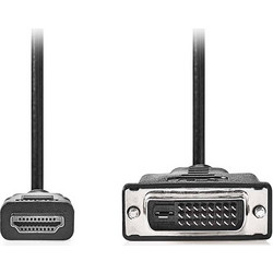 Nedis 233-2574 Cable DVI-D male - HDMI male 2m Μαύρο (CCGL34800BK20)