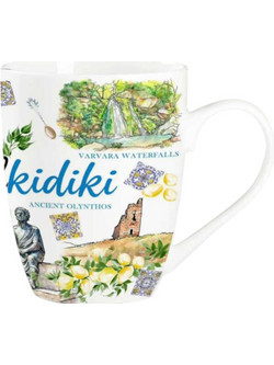 Σετ κεραμική κούπα Souvenir - 12pcs - Chalkidiki - 224127