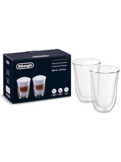 DeLonghi Σετ Ποτήρια Καφέ Γυάλινα 2τμχ 8004399324794