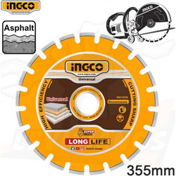 INGCO DMD033551 ΔΙΑΜΑΝΤΟΔΙΣΚΟΣ ΔΟΜΙΚΩΝ ΥΛΙΚΩΝ O355x25.4x12mm