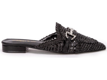 G2157B Γυναικεία Παντόφλα Mule ADAM'S SHOES Μαύρο