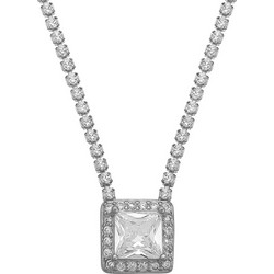 Prince Silvero Γυναικείο Κολιέ Ροζέτα από Ασήμι 925 3A-KD629-1