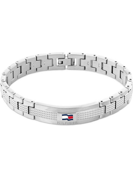 Tommy Hilfiger Ανδρικό Βραχιόλι Χειροπέδα από Ατσάλι Ασημί 2790419