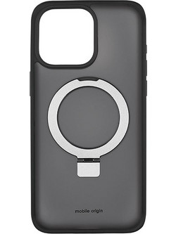 Θήκη iPhone 15 Pro Mobile Origin RingMag Black με Μαγνητικό Δαχτυλίδι