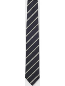 Γραβάτα BOSS H-TIE CM 7.5 253 Silk Blend Tie Diagonal Stripe Open Green