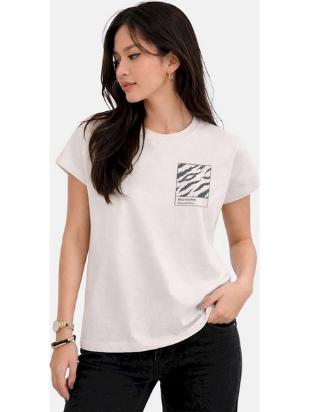 Firefly Γυναικείο T-shirt Wild Shapes Μπεζ