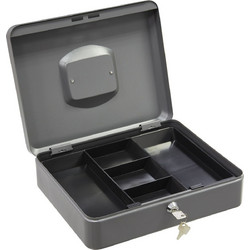 Μεταλλικό Φορητό Κουτί Ταμείου με Κλειδί Arregui Elegant Size 4-Γκρι