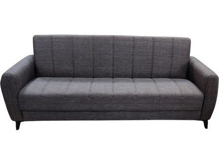 Καναπές Κρεβάτι Hilton Τριθέσιος 210x75x85cm Καφέ Σκούρο