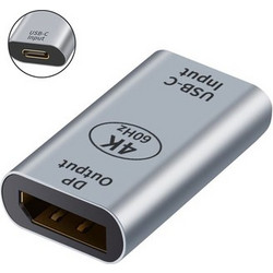 Powertech POWERTECH αντάπτορας USB-C σε DisplayPort PTH-097, 4K/60Hz, γκρι