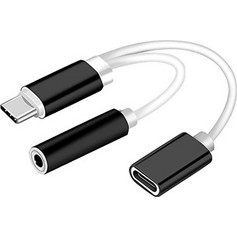 Powertech POWERTECH αντάπτορας USB-C σε USB-C & 3.5mm θηλυκό CAB-UC030, λευκός