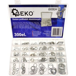 GEKO GEKO σετ αλουμινένιες ροδέλες G02824, διάφορα μεγέθη, 300τμχ