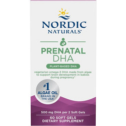 Nordic Naturals Prenatal DHA Vegan Algae Oil 500mg 60 Μαλακές Κάψουλες