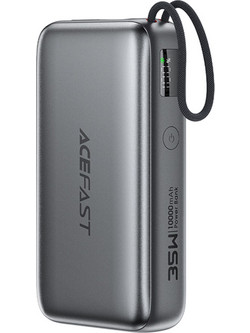 Acefast M32 Power Bank 10000mAh PD35W με 1 USB-C Καλώδιο Fast Charge Γκρι M32