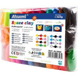 Ελαφρύς Πηλός 36 Χρωμάτων 360g Air Dry Clay Alsuomi AL5698