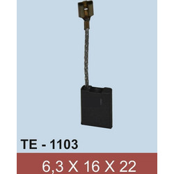 Κάρβουνα 6,3X16,0X22,0 Καλώδιο